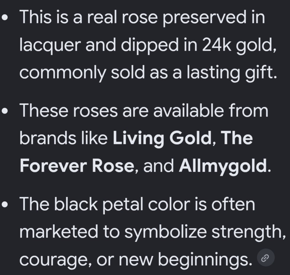 24k Gold Dipped Real Rose
