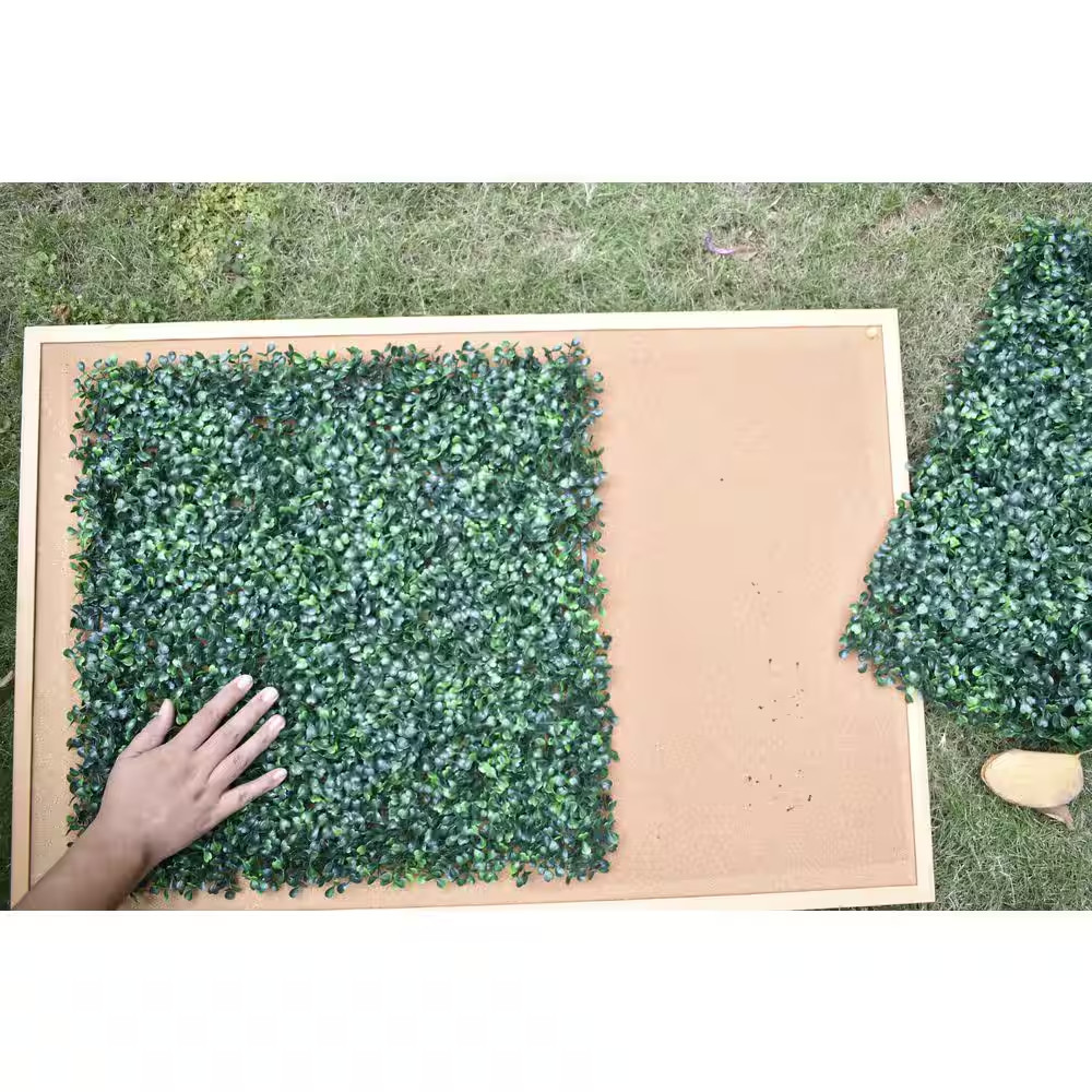 12 Pcs Artificial Boxwood Hedge Panels Uv-Protected Green Wall 20 In. H X 20 In.
