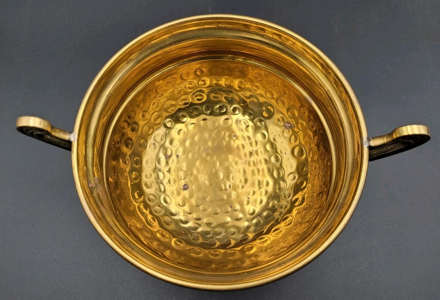 Lacquered Solid Brass Compote Bowl