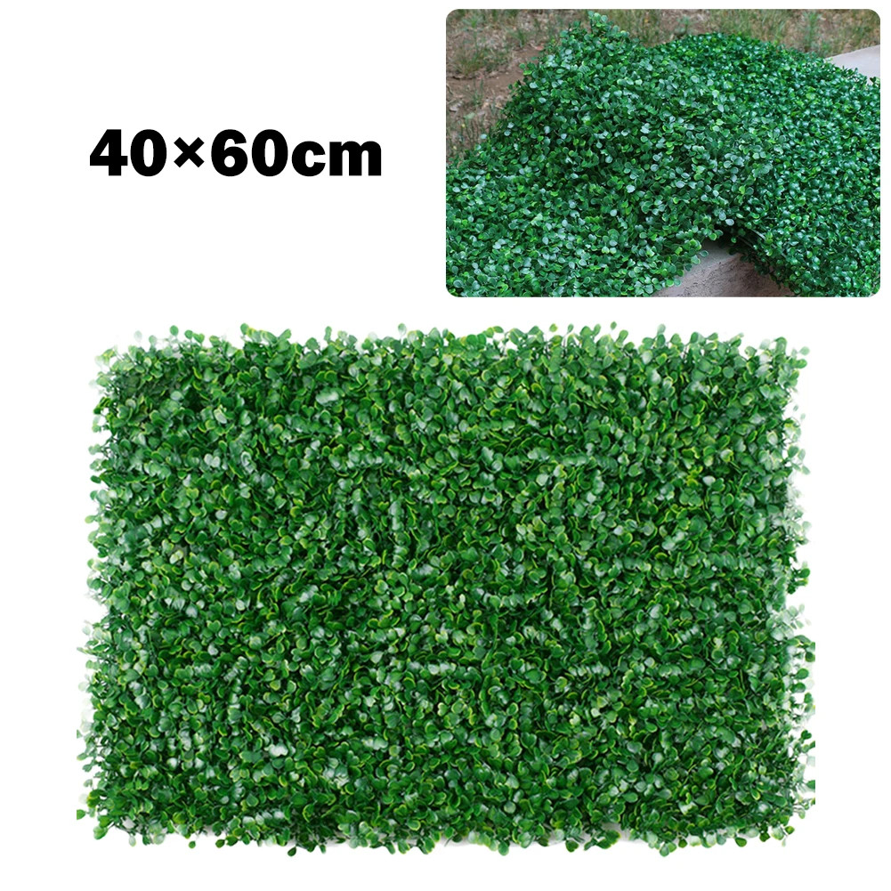 40x60cm Artificial Plant Walls Foliage Hedge Grass Mat Greenery Panels Fence
