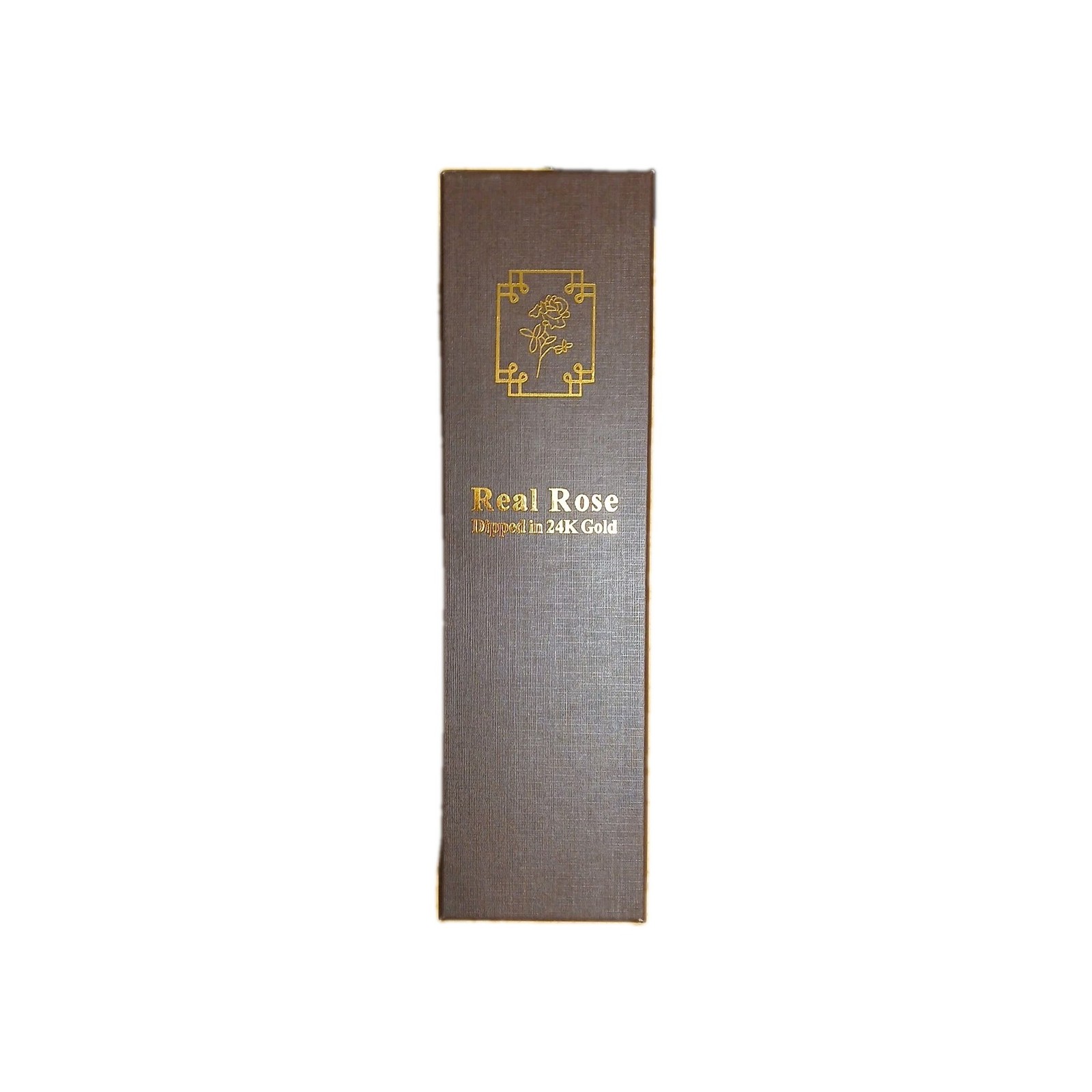 24k Gold Dipped Real Rose With Mantel To Stand Against