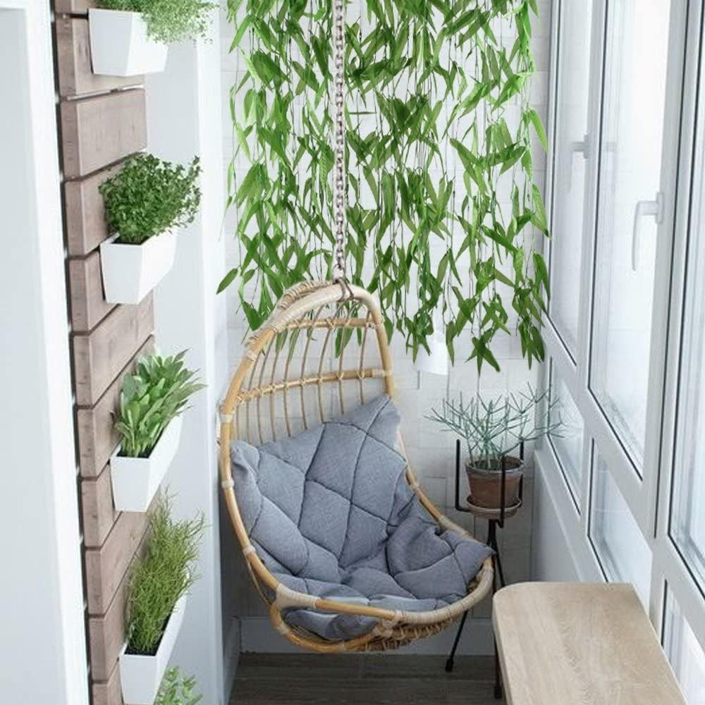 50Pcs 300 Ft Artificial Vine Greenery Garland for Room Decor Faux Willow Vines W