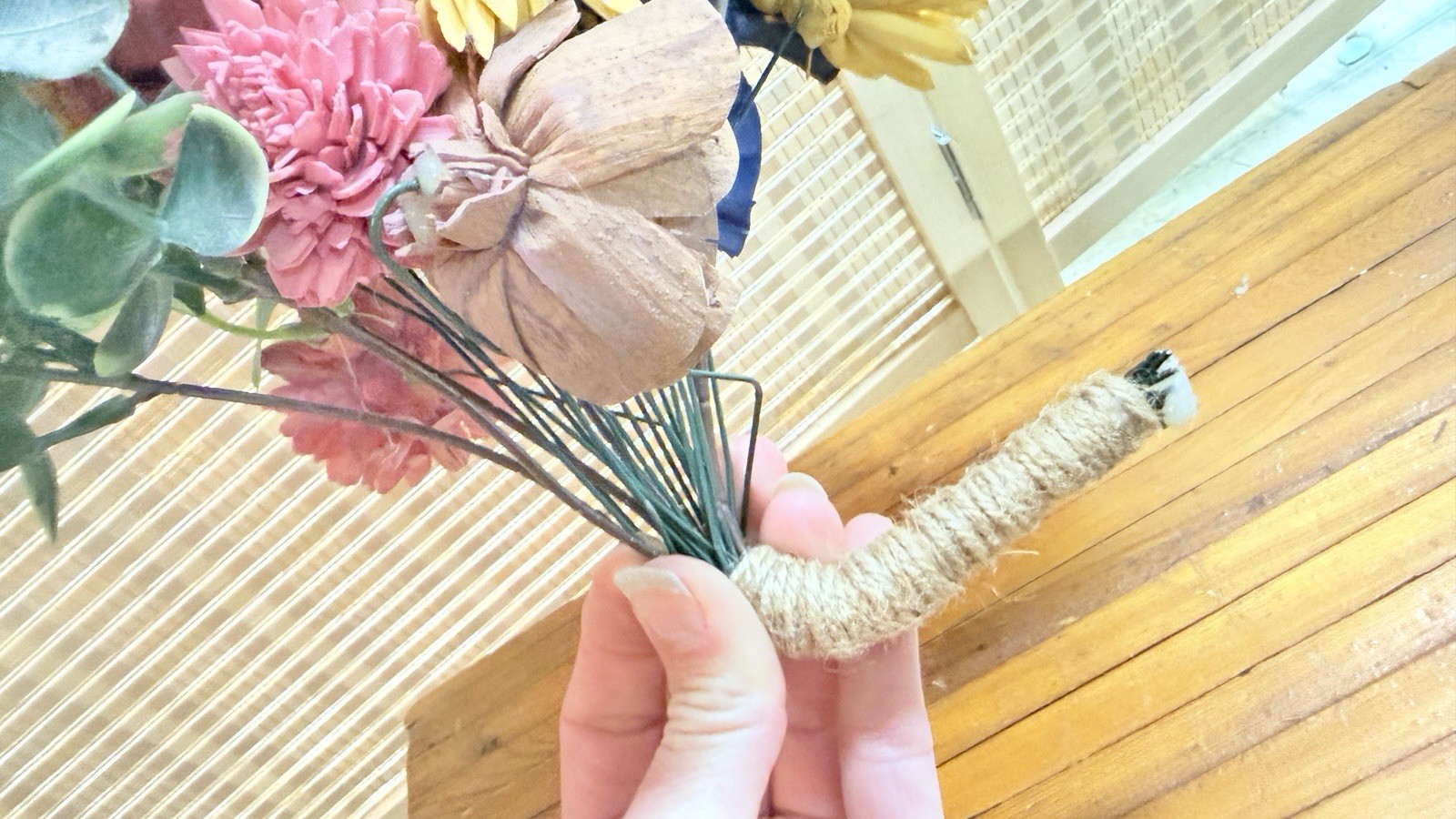 Craft Wood Flower bouquet, BEAUTIFUL