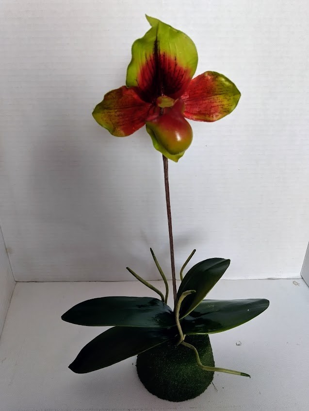 Artificial Paphiopedilum Lady Slipper Orchid