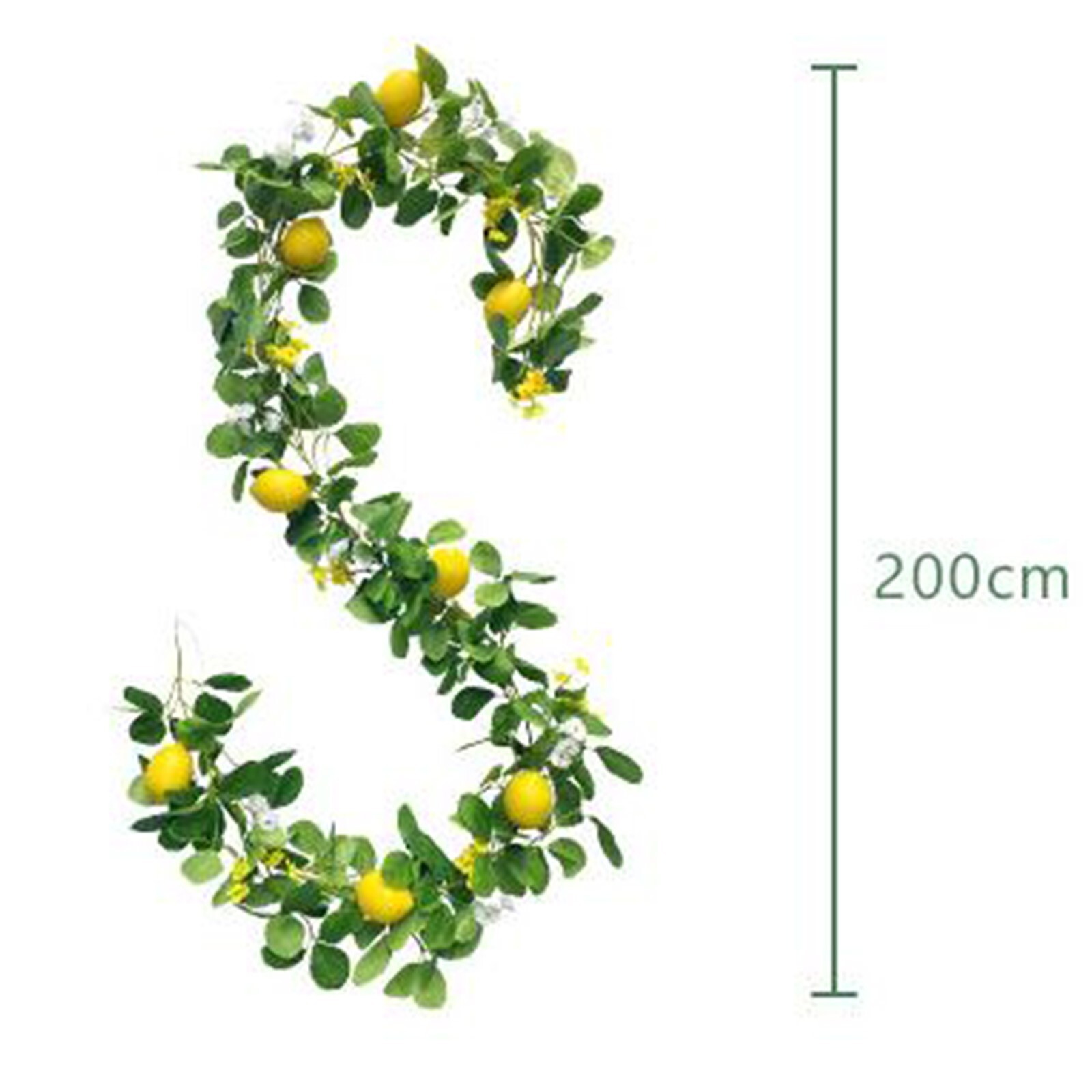 Artificial Lemon Garland Wreath for Front Door Wall Table Party Wedding Decor