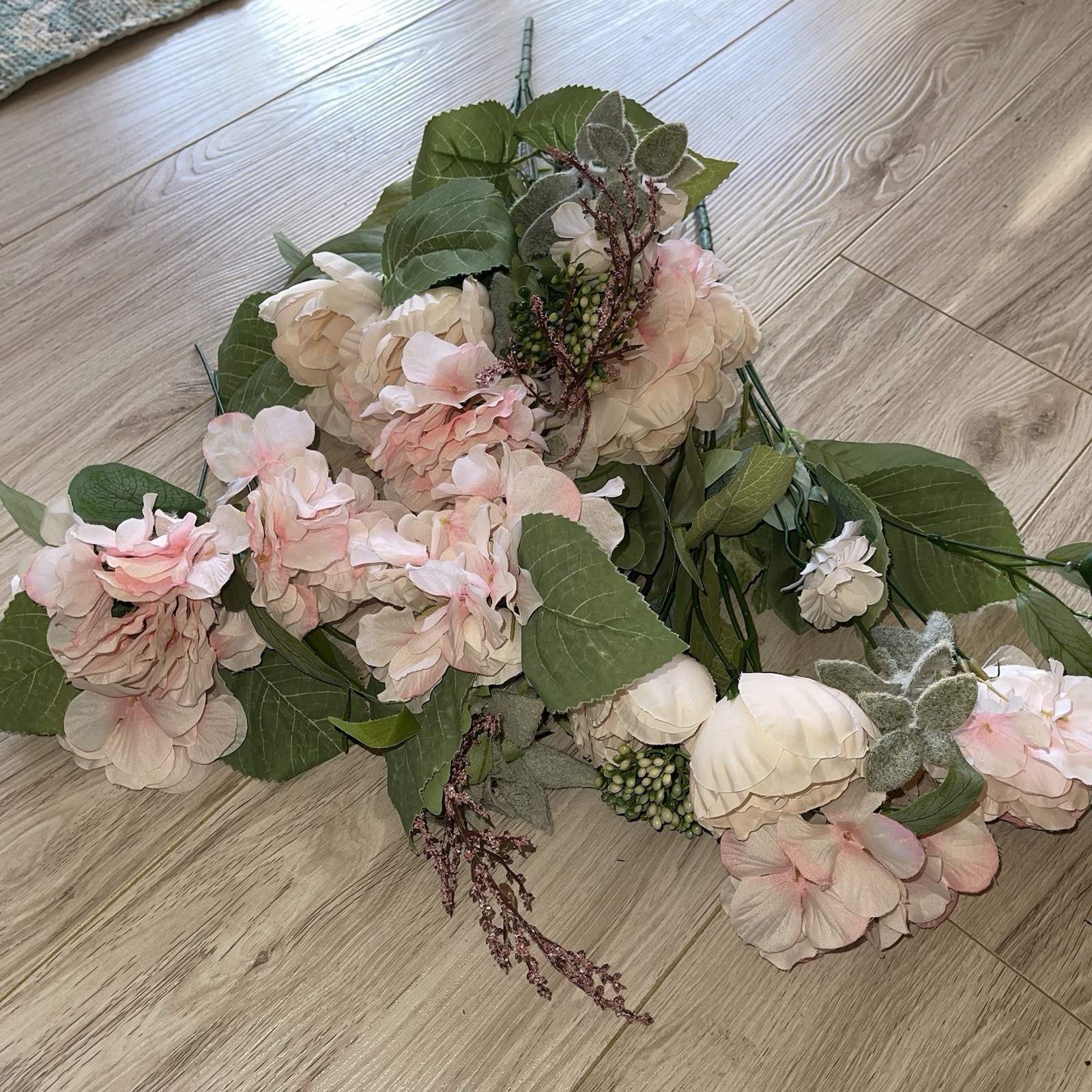 2-3 Bundles Artificial Silk Pink Flowers Plant Floral Bridal Prom Crafts Decor
