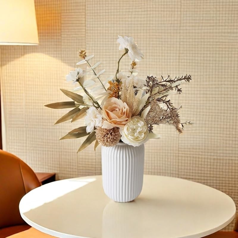 Fall Artificial Silk Flower Table Arrangement Wedding Bouquet BrownA1 Decor
