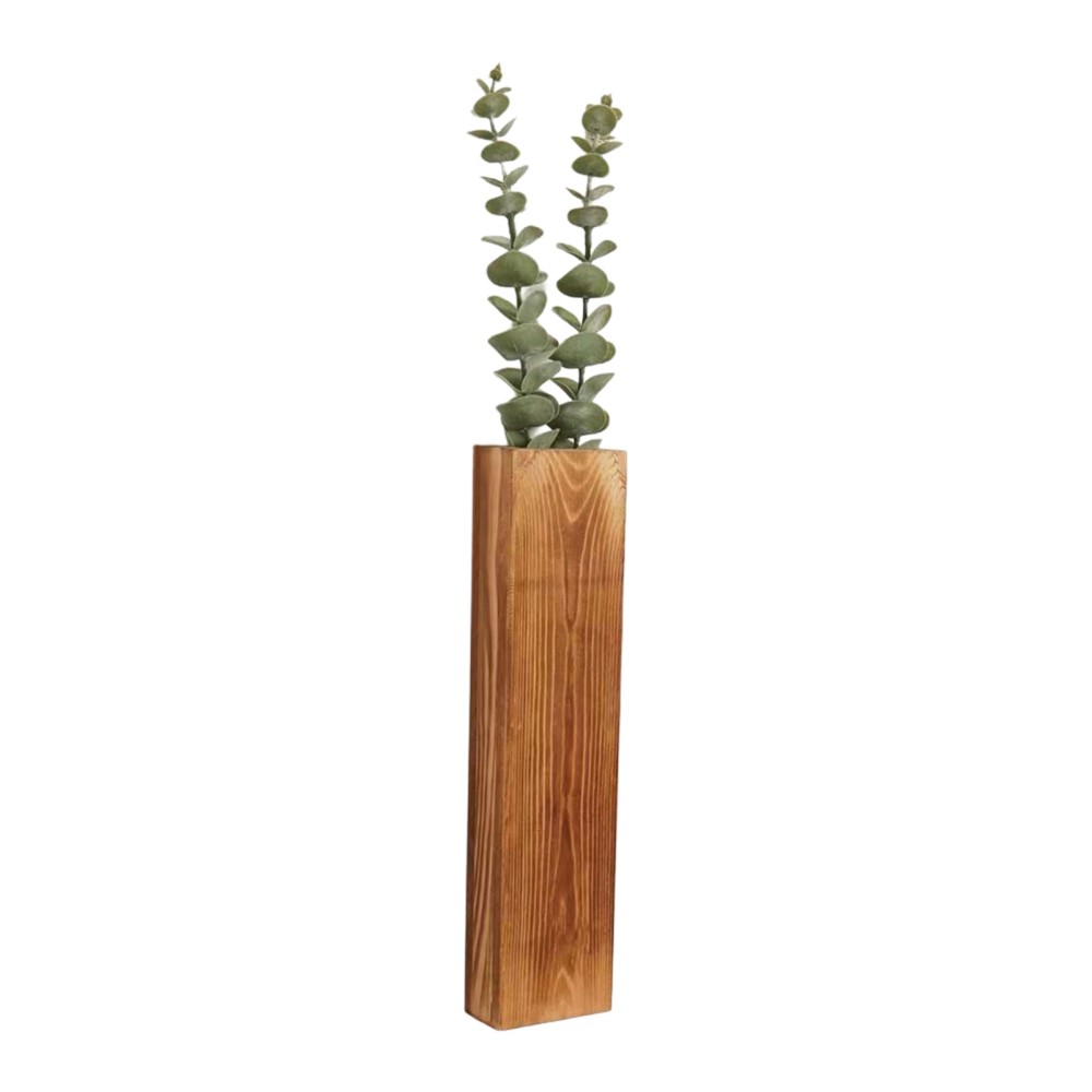 Wood Wall Planters for Fake Plants and Dried Flowers Stems Home Office Decor
