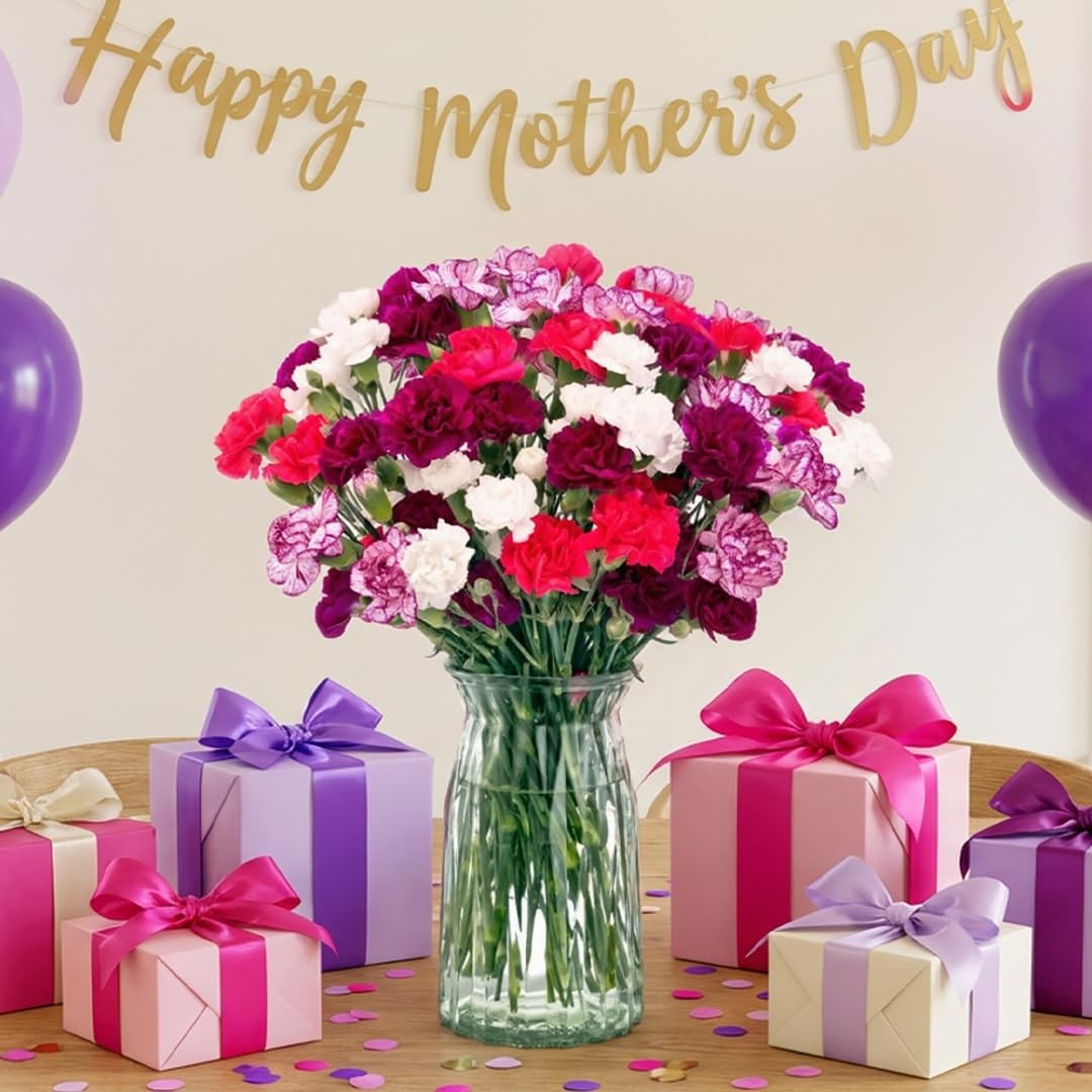 Benchmark Bouquets – Spring Mini Carnations – Fresh Flowers for Delivery – Mini