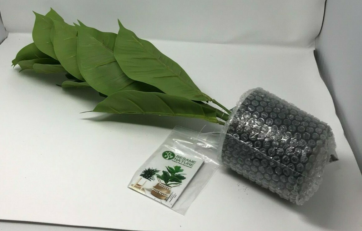 22 Inch Artificial Mini Rubber Tree Plant – Ficus Tree- Faux