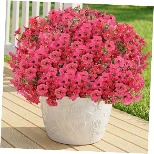 Artificial Flowers Fake Plants for Outdoors Artificial Flowers(13 Pcs) Rose