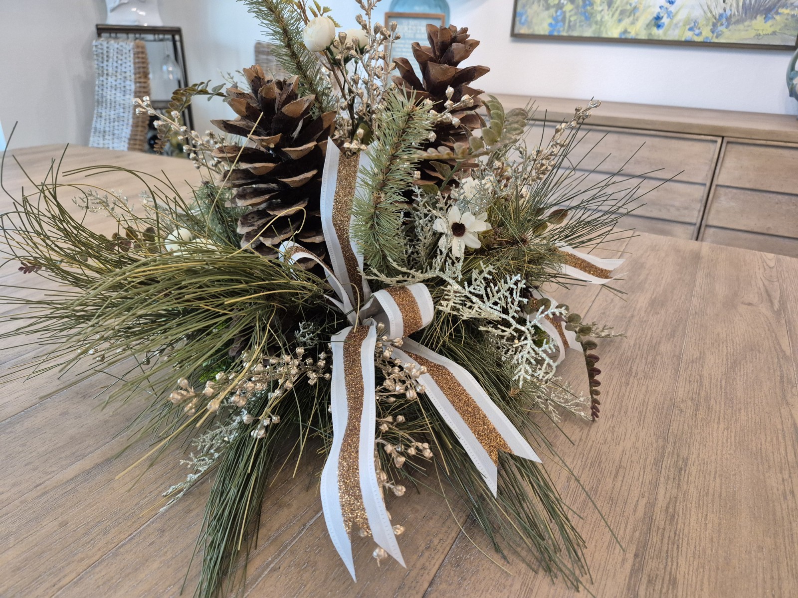 Stunning, One Of A Kind, Custom Made Floral Centerpiece New