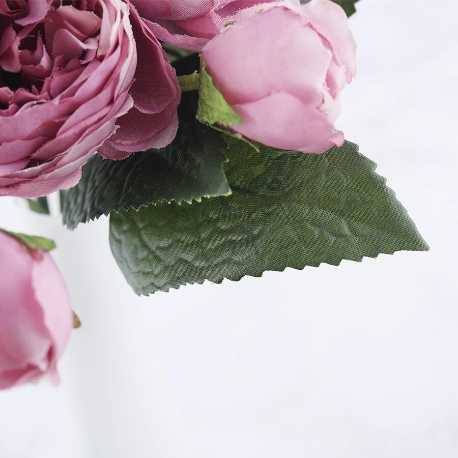Rose Flowers Bouquet Peony Artificial for Home, Wedding Indoor Decoration