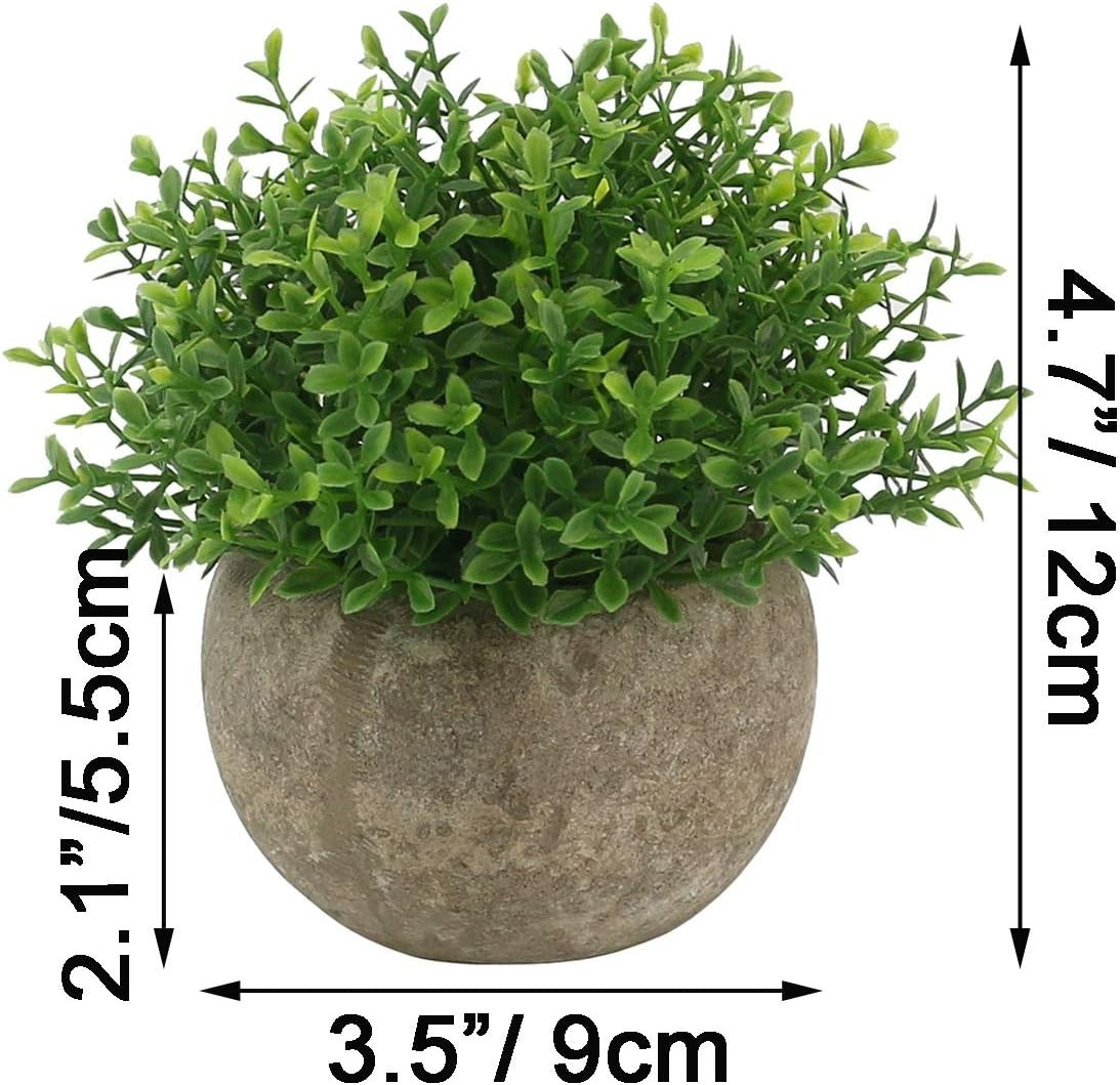 Elegant Mini Faux Plants in Ceramic Pots – Perfect for Home & Office Decor