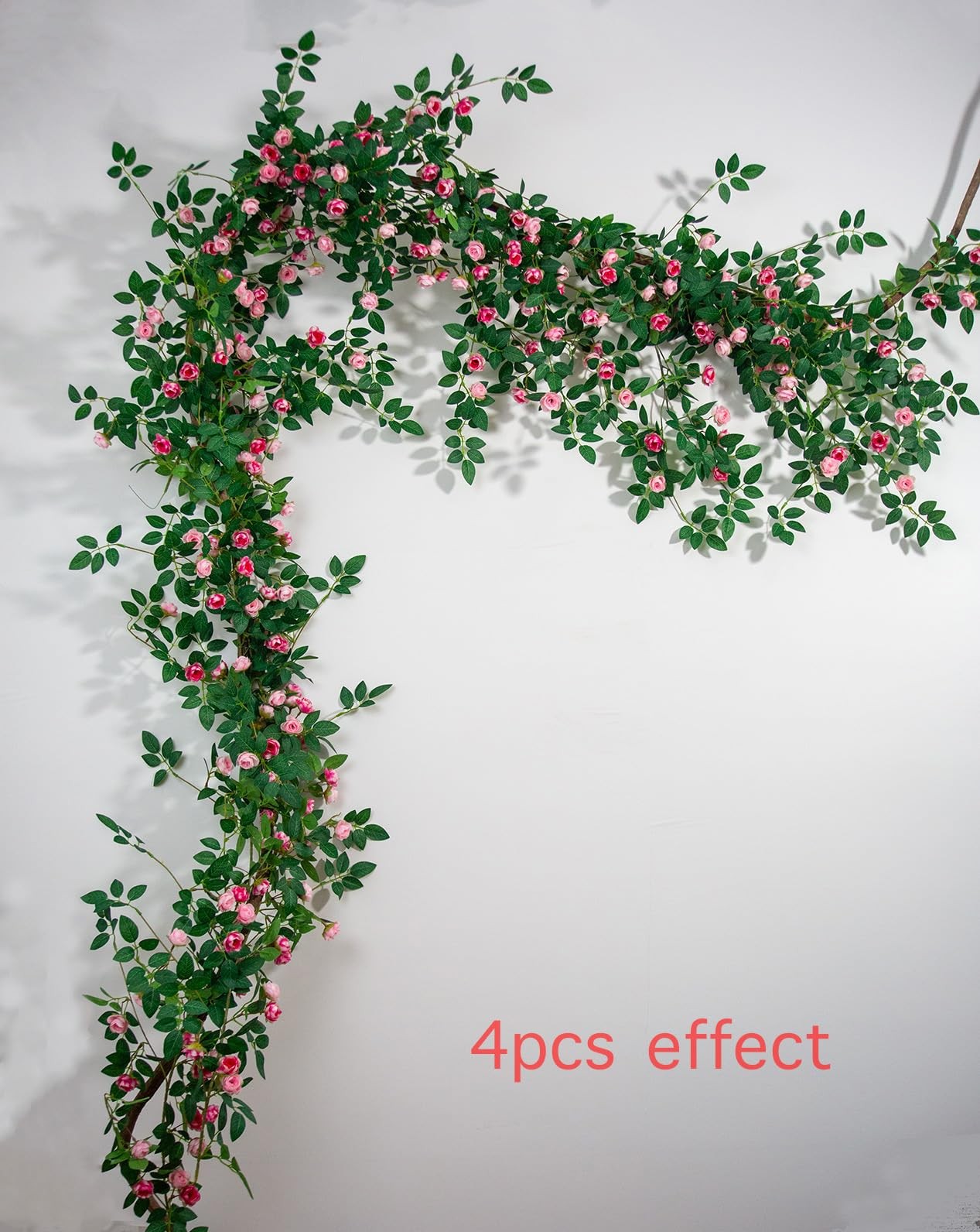 2PCS x 6FT Bendable Rose Vine Hanging Flower Garland Wildflower Floral Garlan…