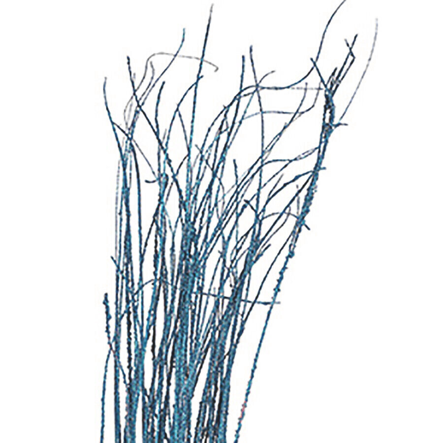 Sparkle Glitter Wispies Pack of 20 Stems 36in Arctic Blue