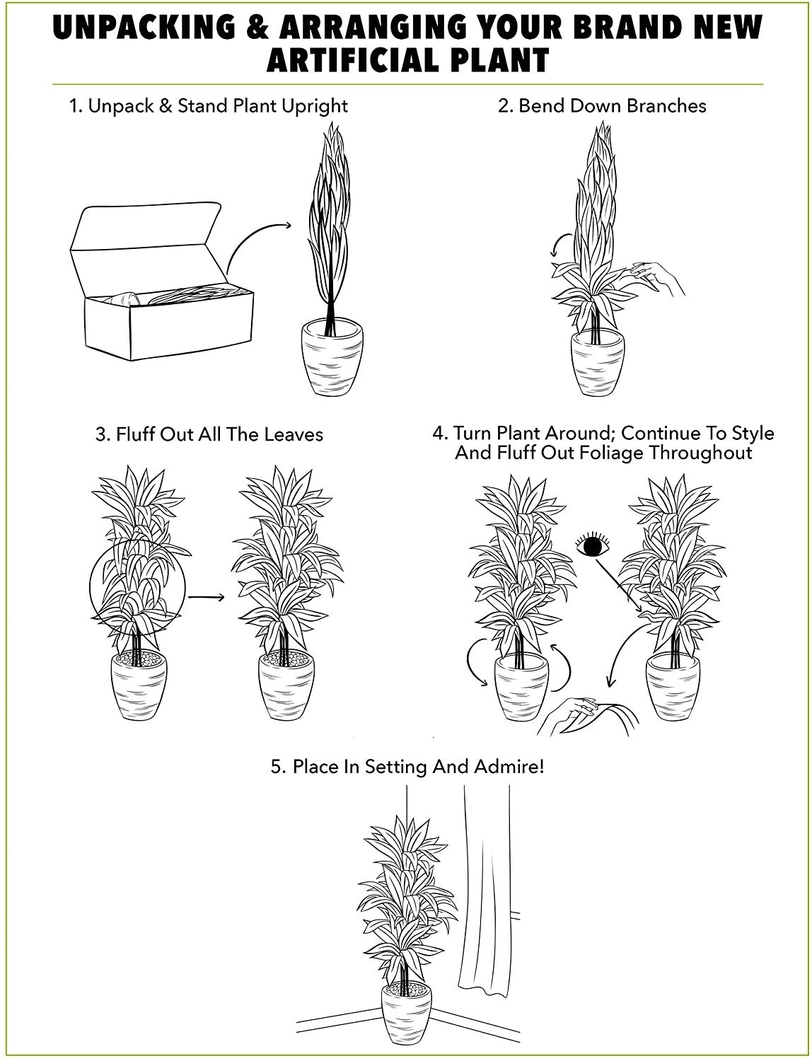 4’ Paradise Palm Artificial Tree w/9 Fronds Home Office Decor. Retail $89