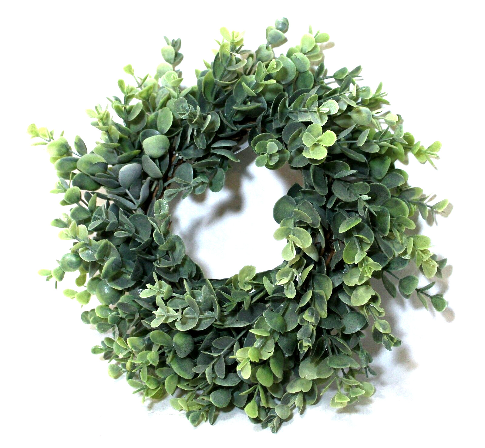 Box Wood Wreath Artificial Greenery 10″ Candle Ring