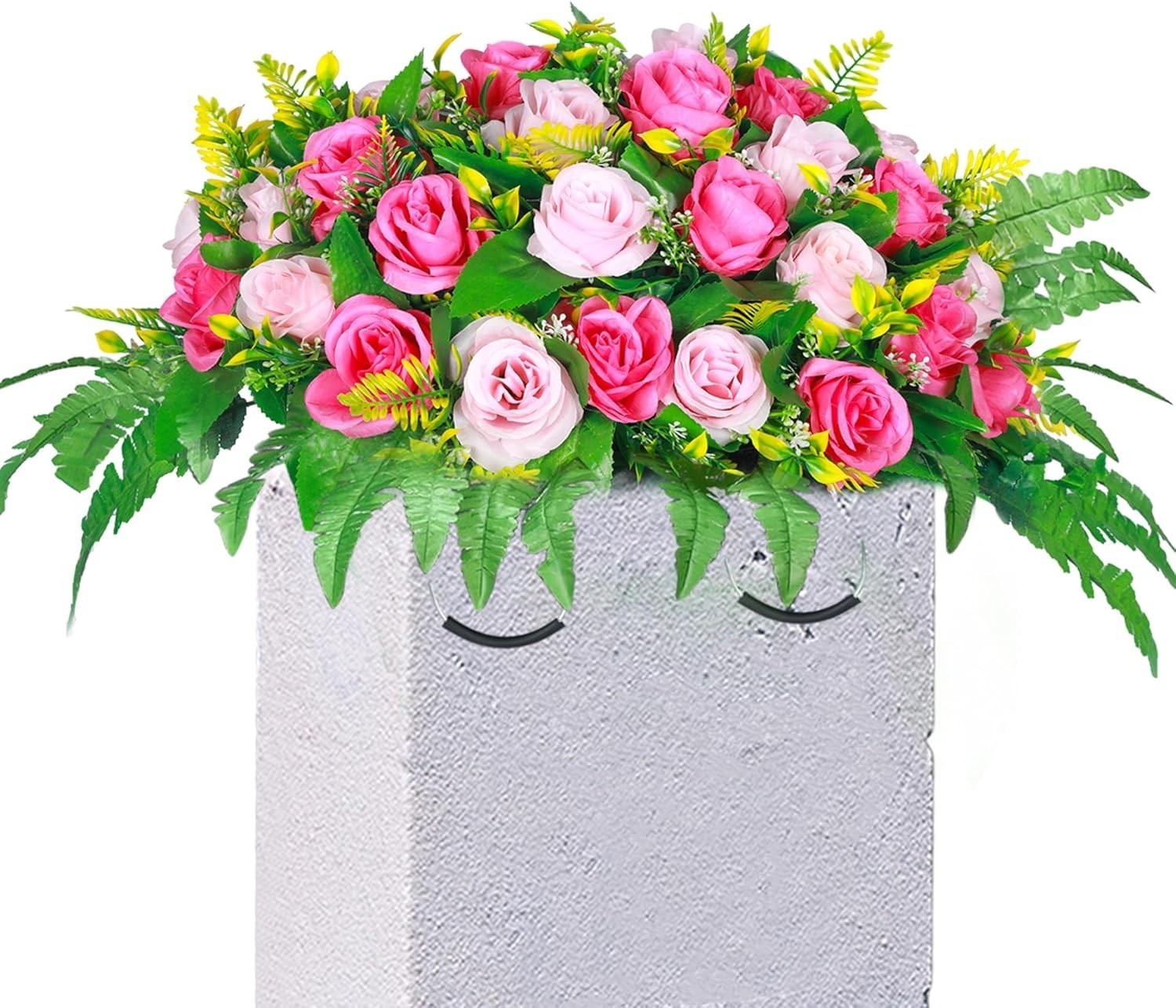 Artificial Cemetery Flowers, Artificial Silk Flower Arrangement,Artificial Rose
