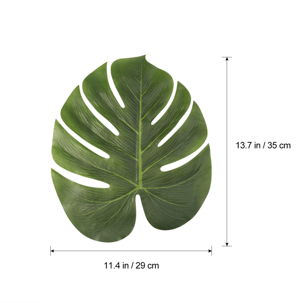 30PCS Artificial Palm Leaves Large Palm Leaves Hawaiian Leaves Decorations