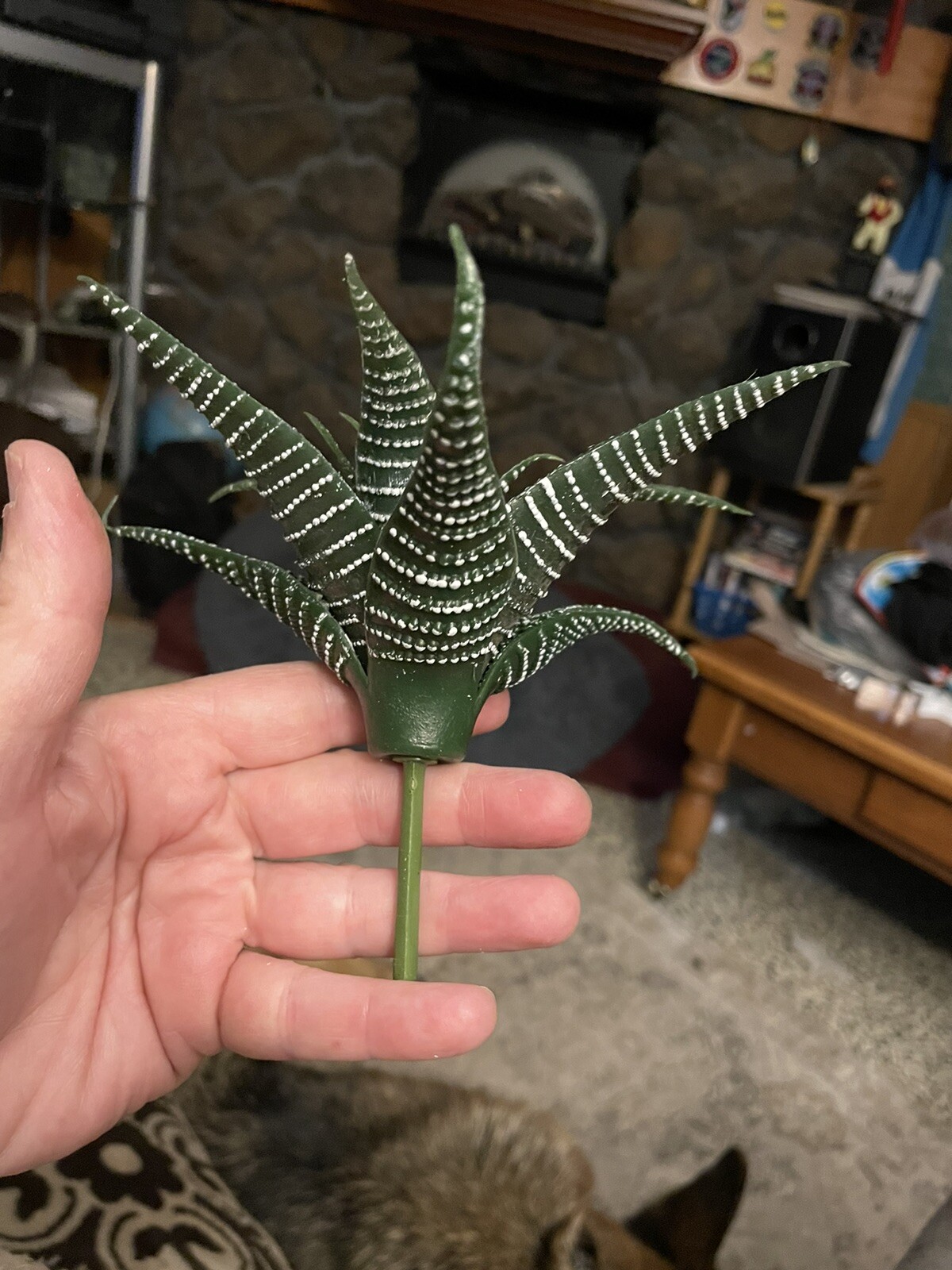 faux STAR succulent plant pick agave aloe heavy Duty Plastic 6” wide 4” tall￼