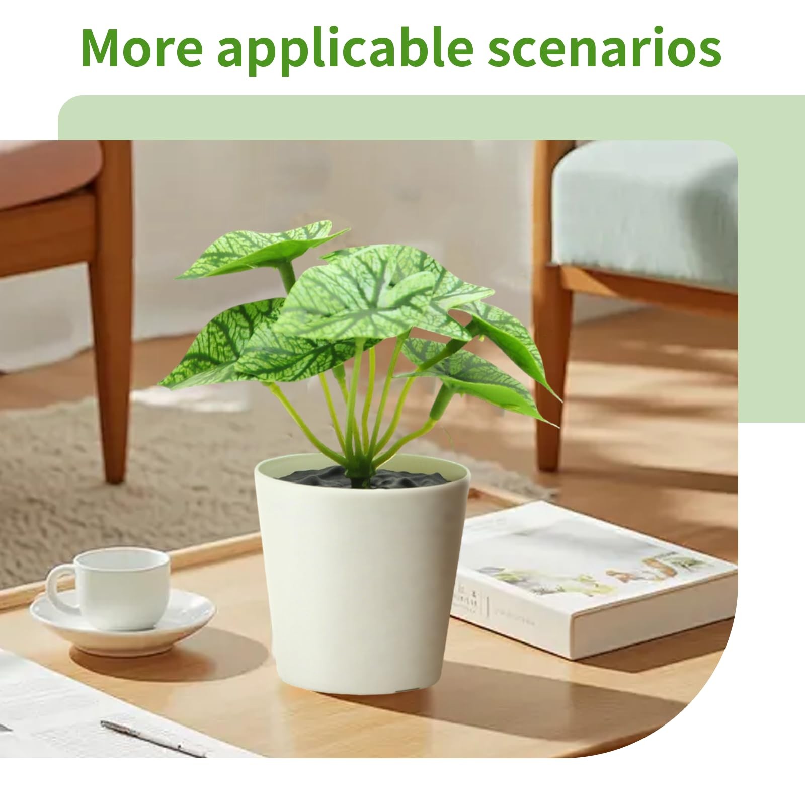 Artificial Small Plants in Pot Fake Mini Potted Greenery Home Decoration
