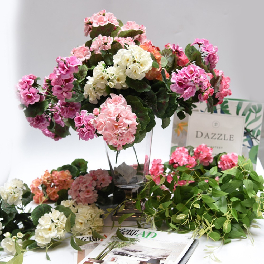 36cm Artificial Fake Flowers Bunch Bouquet Home Wedding Party Garden Decor