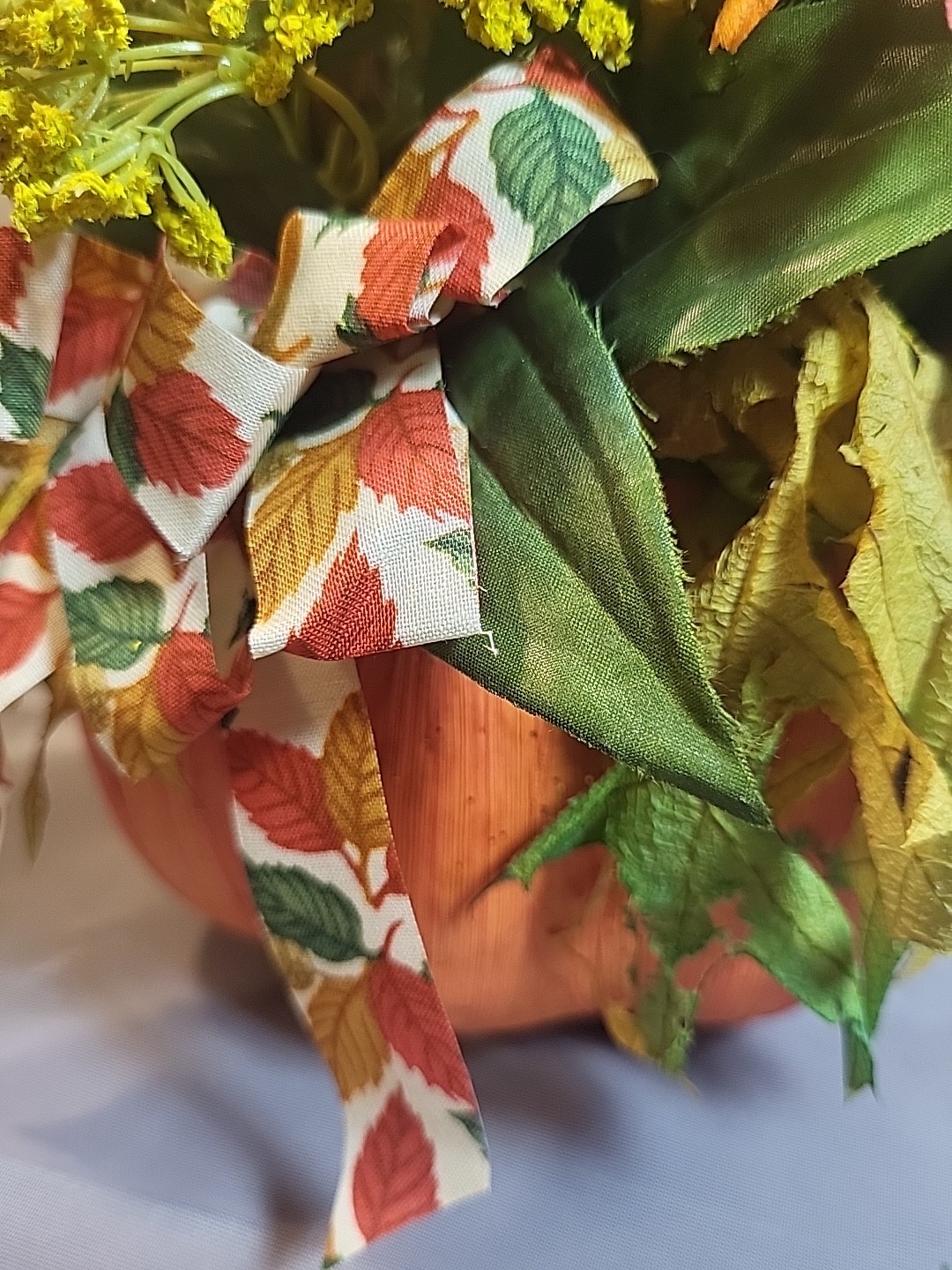 Vintage Artificial Pumpkin Floral Arrangement by Flowers Inc. Balloons – Perfect