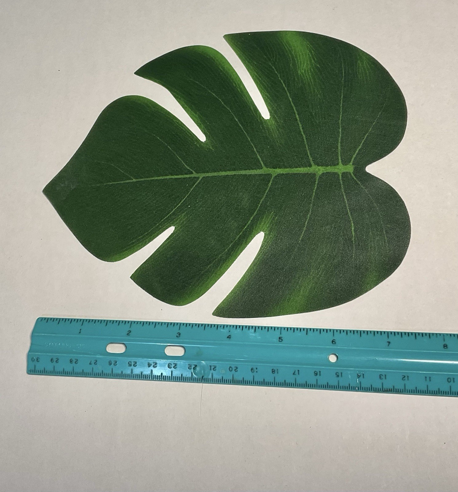 72 PCS Tropical Artificial Palm Leaves Monstera Party Decoration 3 Sizes