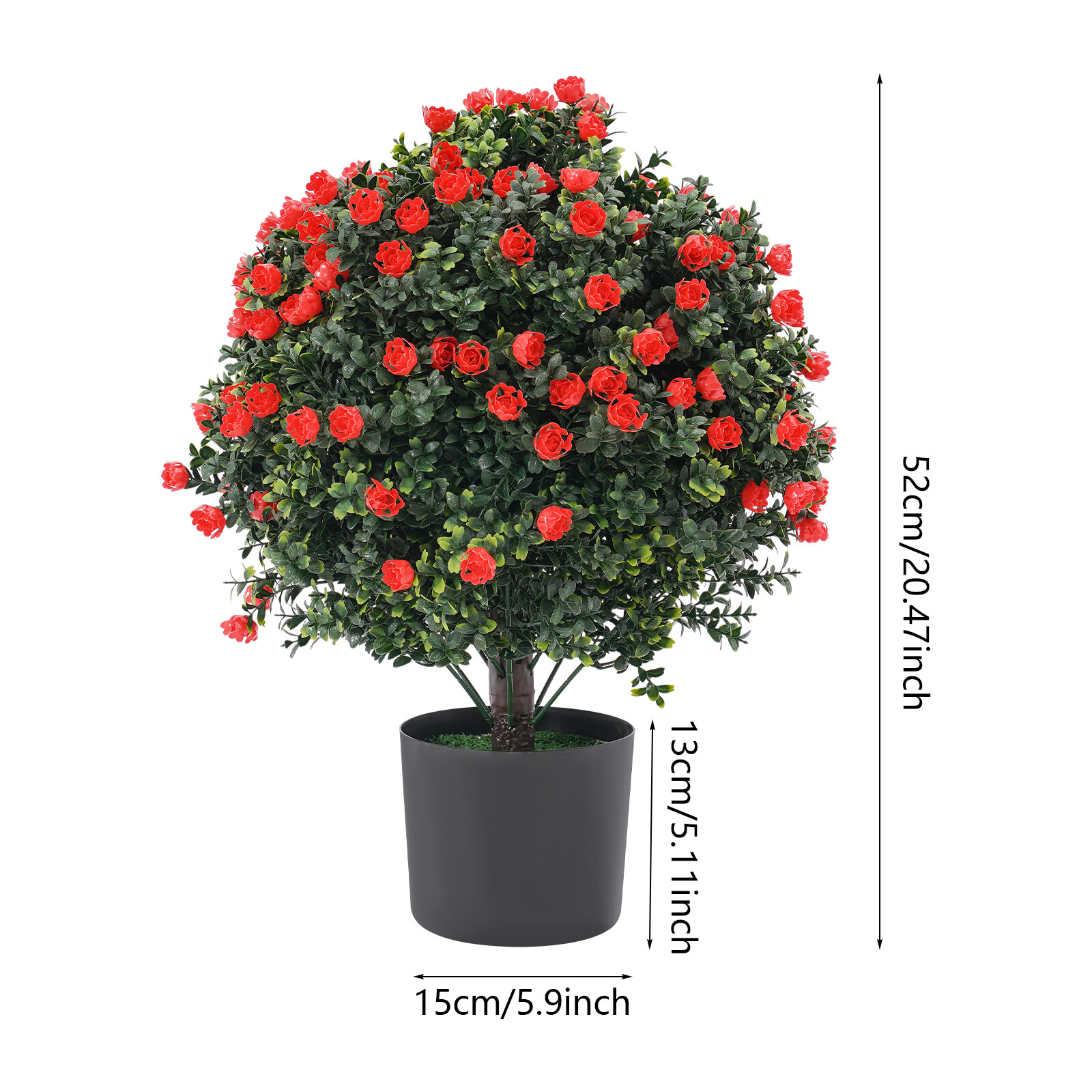 Artificial Potted Bushes, Artificial Potted Plants, UV Resistant Potted Plants