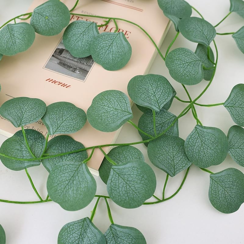 Artificial Eucalyptus Leaves Greenery Garland Wreath Vines for Wedding Party