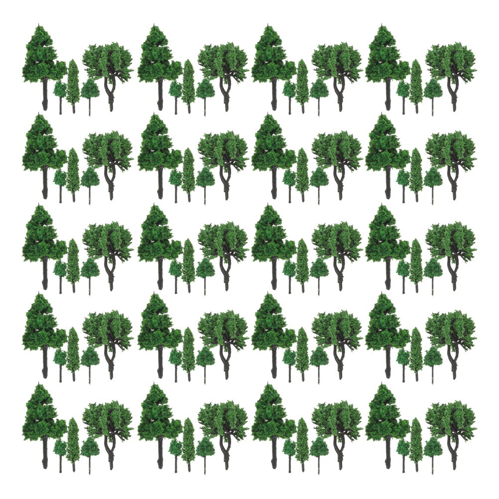85 Pcs Mini Landscape Tree Model Bonsai Figurines Artificial Miniature