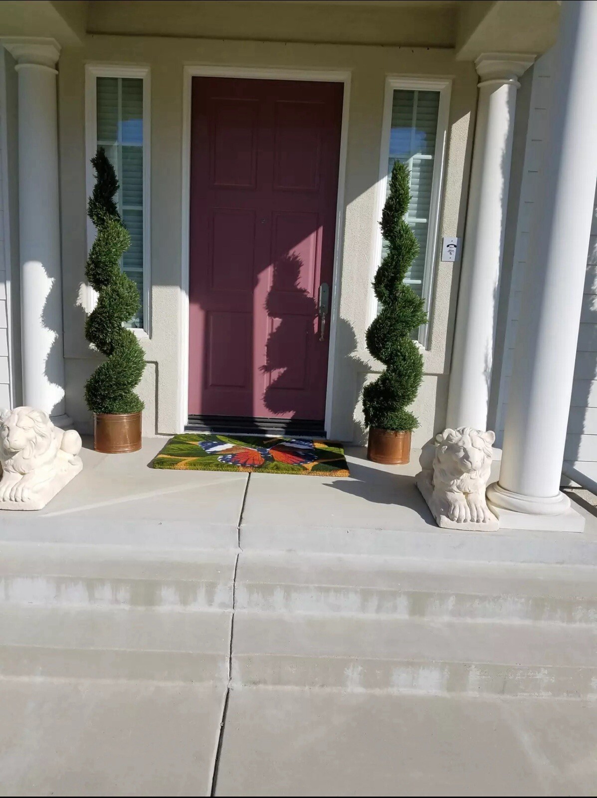 6’ Artificial Rosemary Topiary Spiral Tree UV Resistant Indoor/Outdoor.