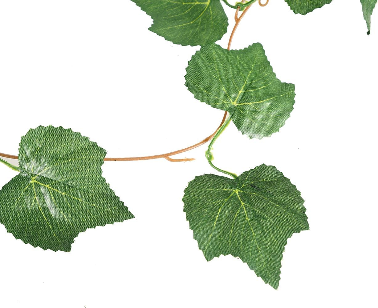 Elegant 38 Ft Autumn Artificial Grape Leaf Garland – 5 Strands, Highly Realistic