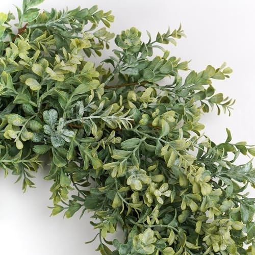 Wreaths for Front Door 24″, Door Spring Wreath with Eucalyptus Boxwood 24 inch