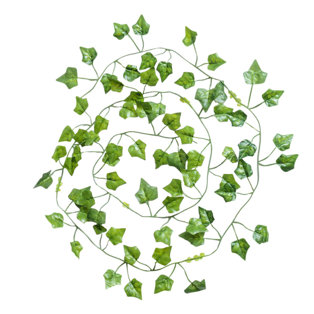 12 Pcs Decoration for Vines Fake Plants Green Leaves Office
