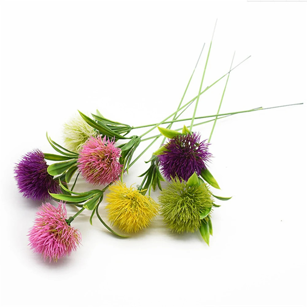 10pcs Mixed Artificial Dandelion Flower Bouquet Plastic Fake Flowers Home Decor