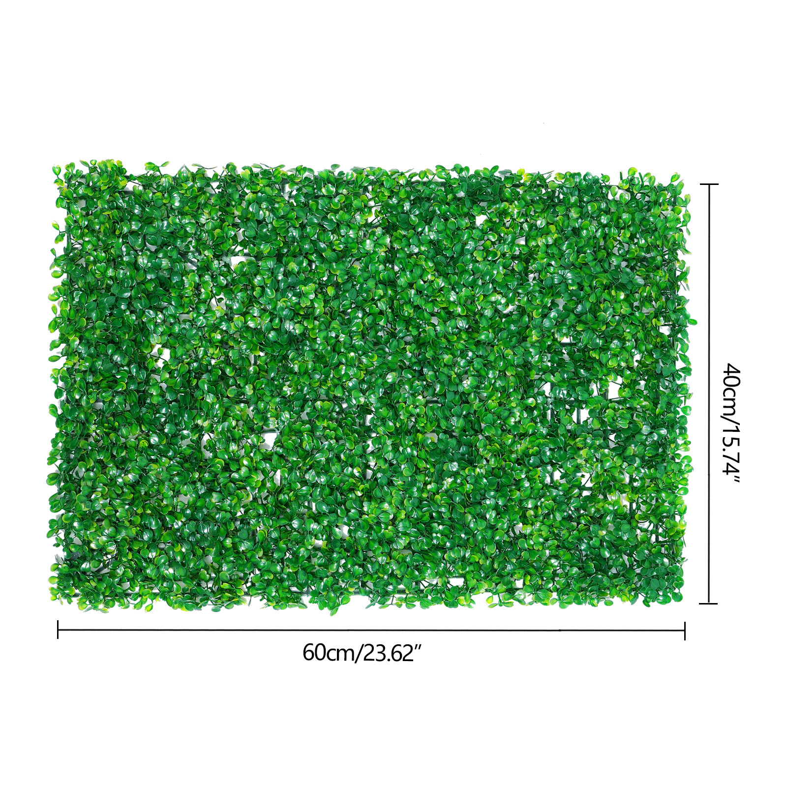 12pcs 60cmx40cm Artificial Wall Hedge Mat Plant Panels Outdoor Grass Fence Mat