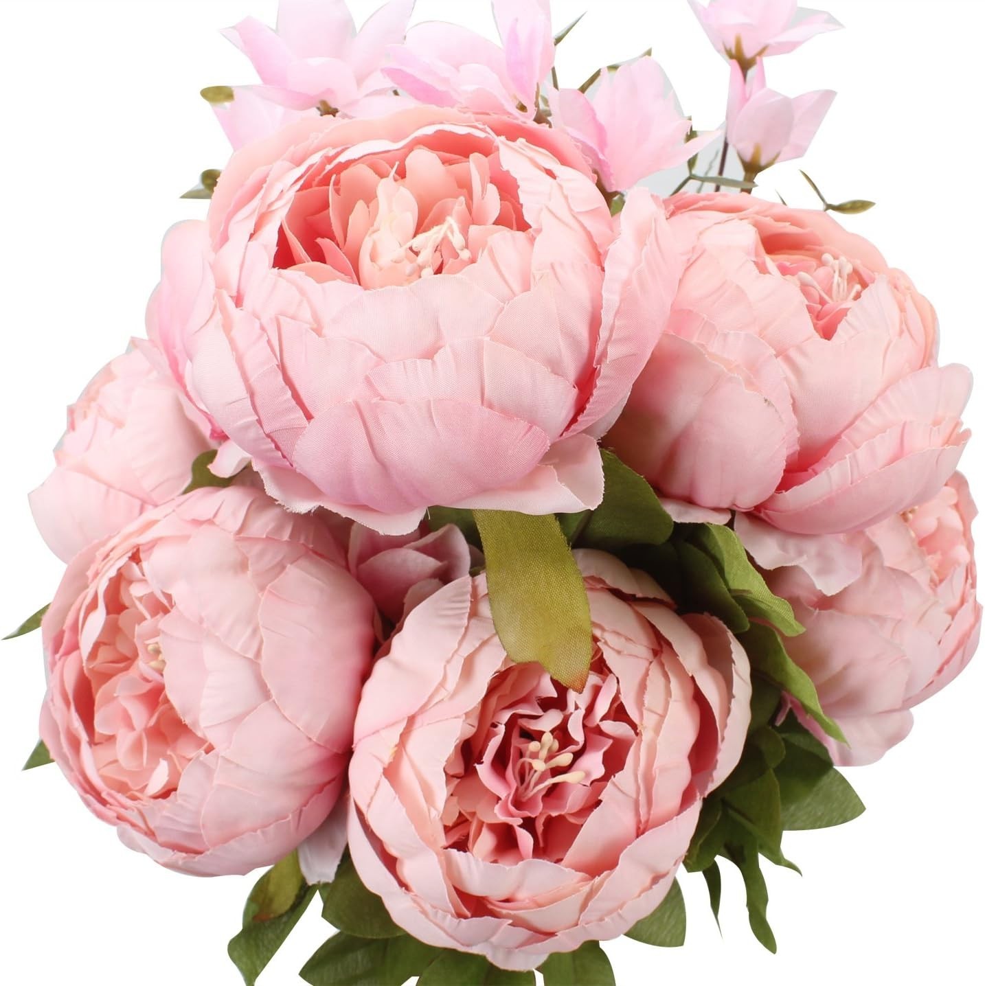 Beautiful Spring Light Pink Faux Silk Peony – Perfect for Home and Wedding Decor