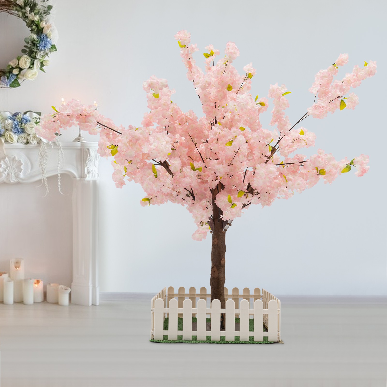 Artificial Cherry Blossom Tree Fake Sakura Tree For Bridal Bouquets Decor