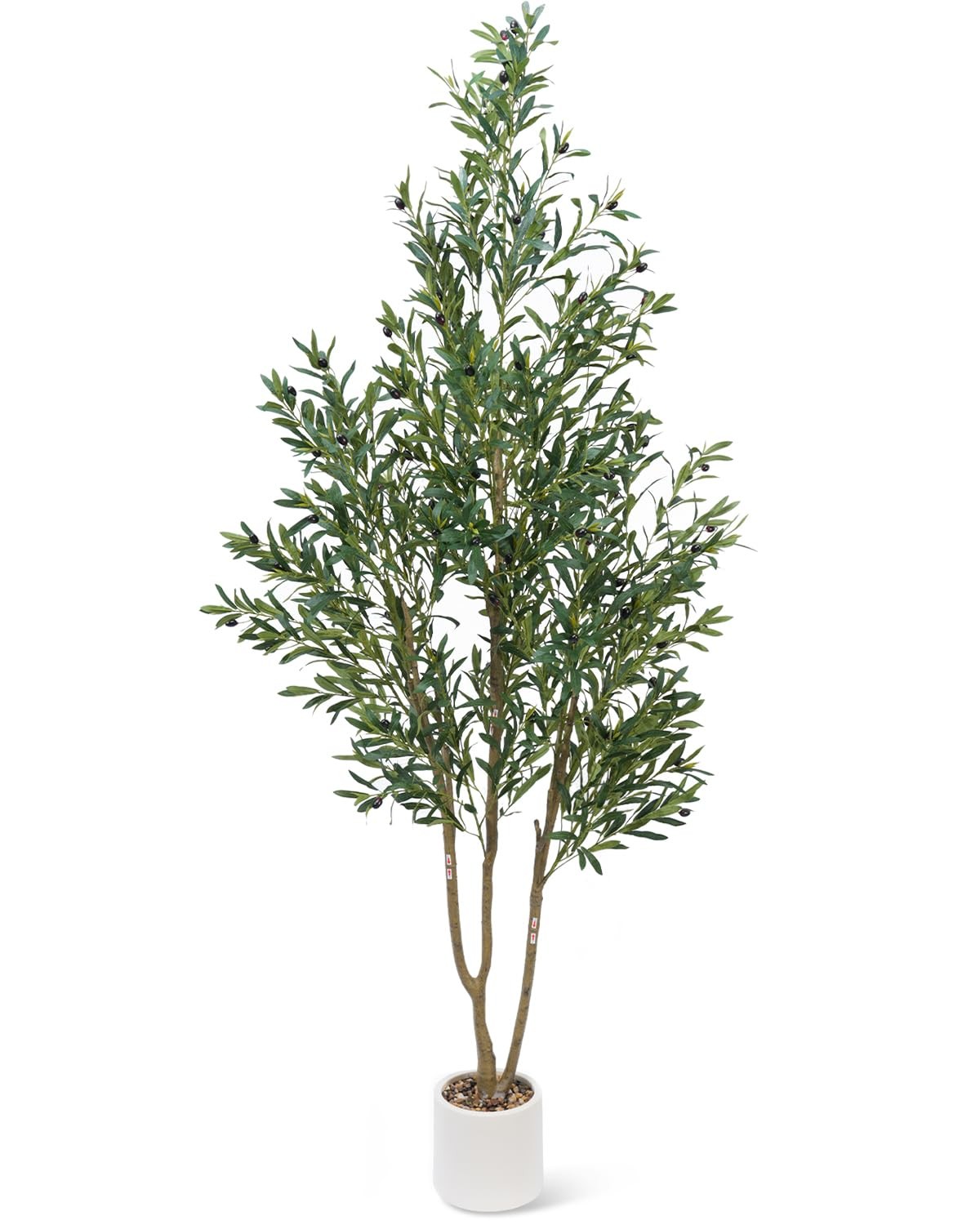 Olive Tree 7FT Fake Tree Faux Plants Indoor with Pot Artificial Tree Nearly N…