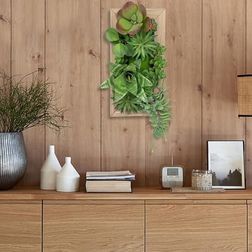 Succulents Wall Decor Hanging Artificial Plants Fake Snake Plants 15.7 inch #1