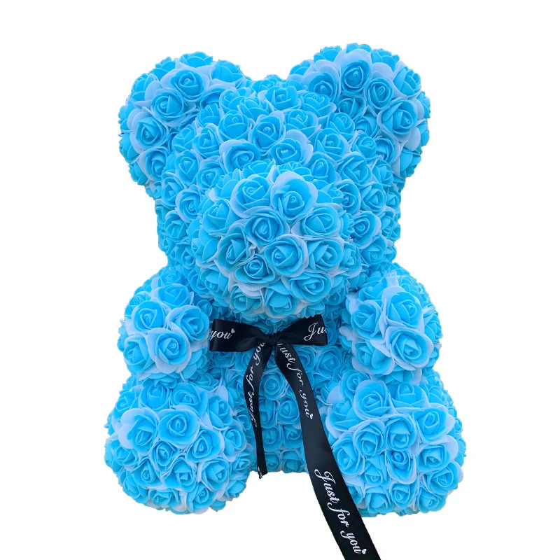 Wedding Rose Teddy Bear With Box For Women Valentines Girlfriend Gift