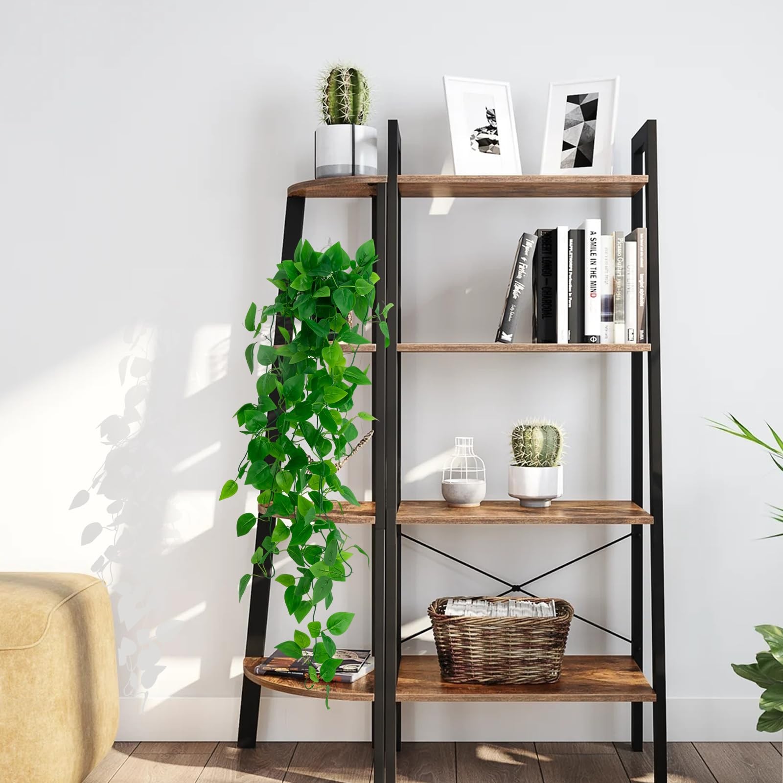 Fake Hanging Plants for Room Decor,1pcs Artificial Potted Plants Vines for Wa…