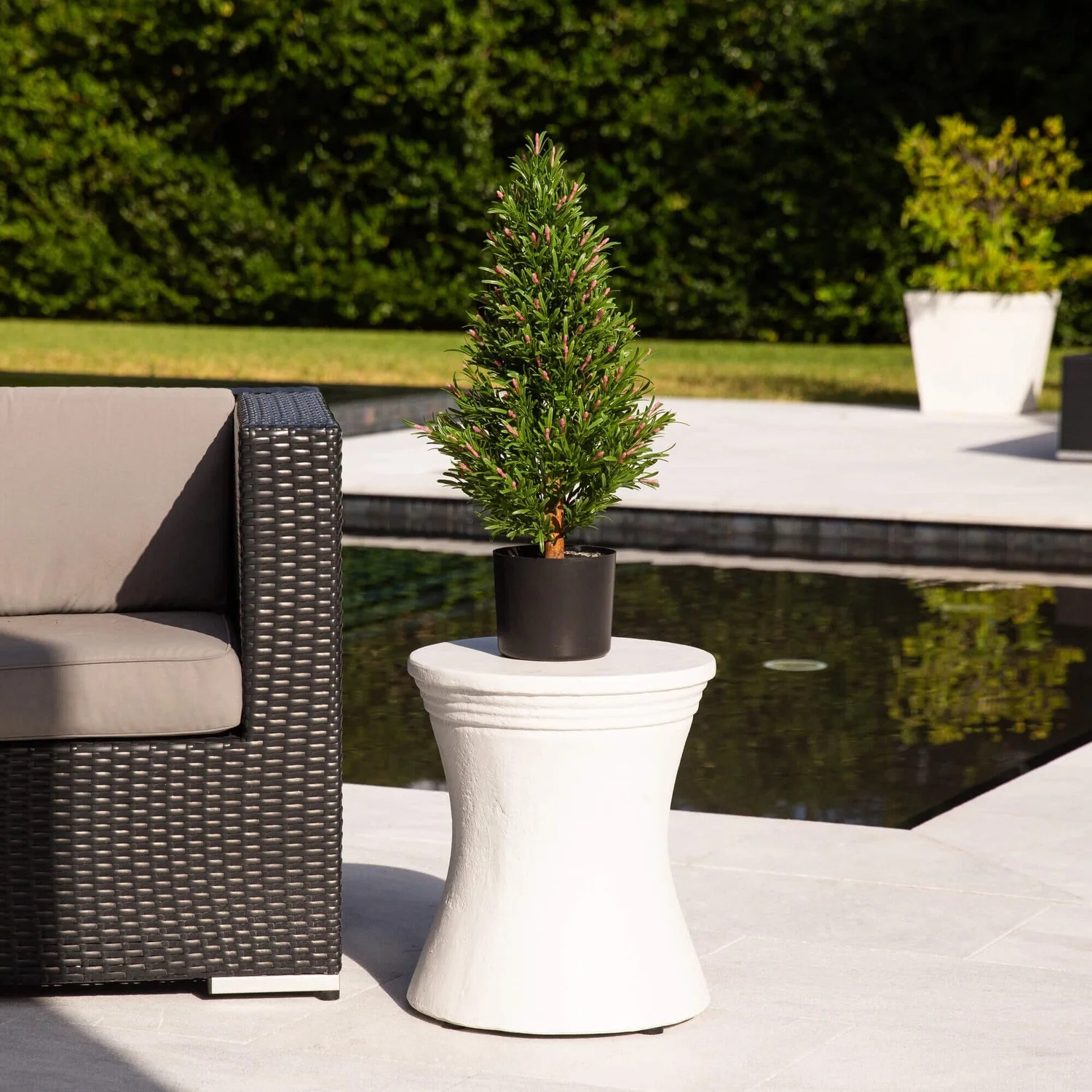 2′ UV Resistant Artificial Rosemary Cone Topiary Tree (Indoor/Outdoor)
