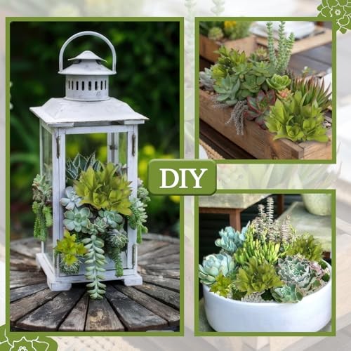 8 Pcs Artificial Succulent Plants Unpotted Fake Mini Succulents Realistic Faux