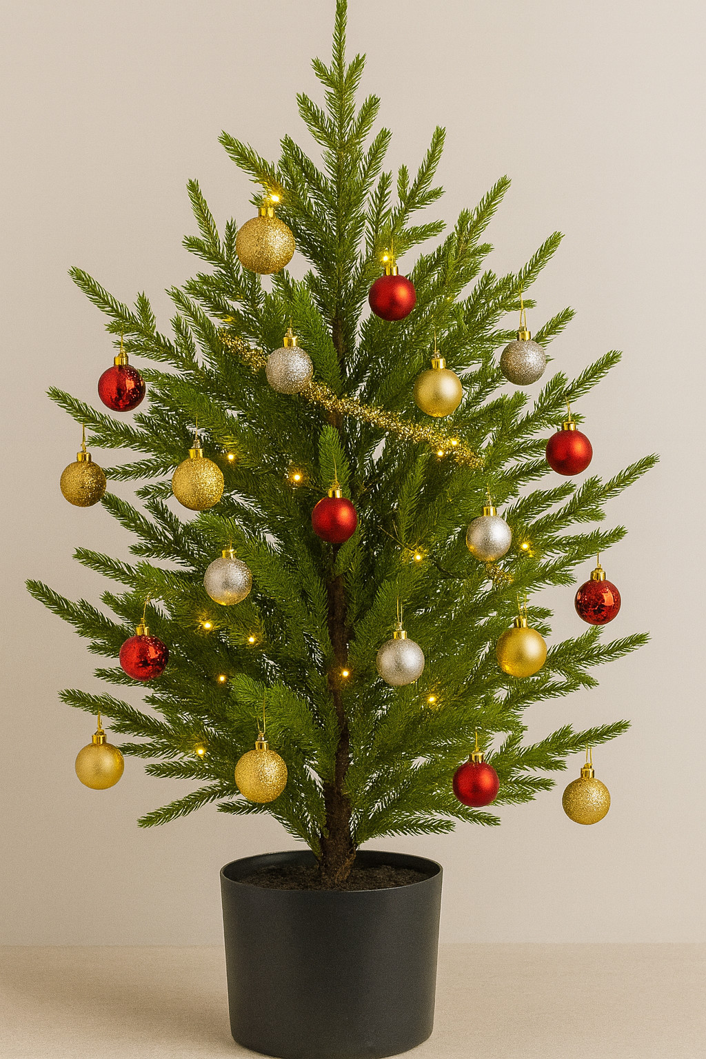 Nearly Natural 2ft Norfolk Island Pine Artificial Tree in Planter (2-2)
