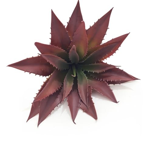 Artificial Aloe Vera Plant, 11Inch Realistic Large Fake Succulents for Red