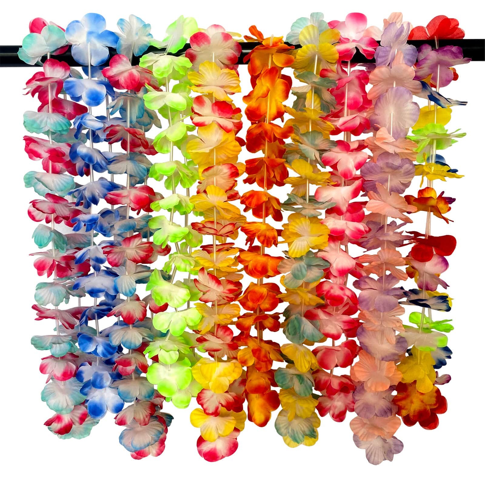 100 Counts Hawaiian Leis Flower for Luau Theme Party Decorations – Bulk Set o…