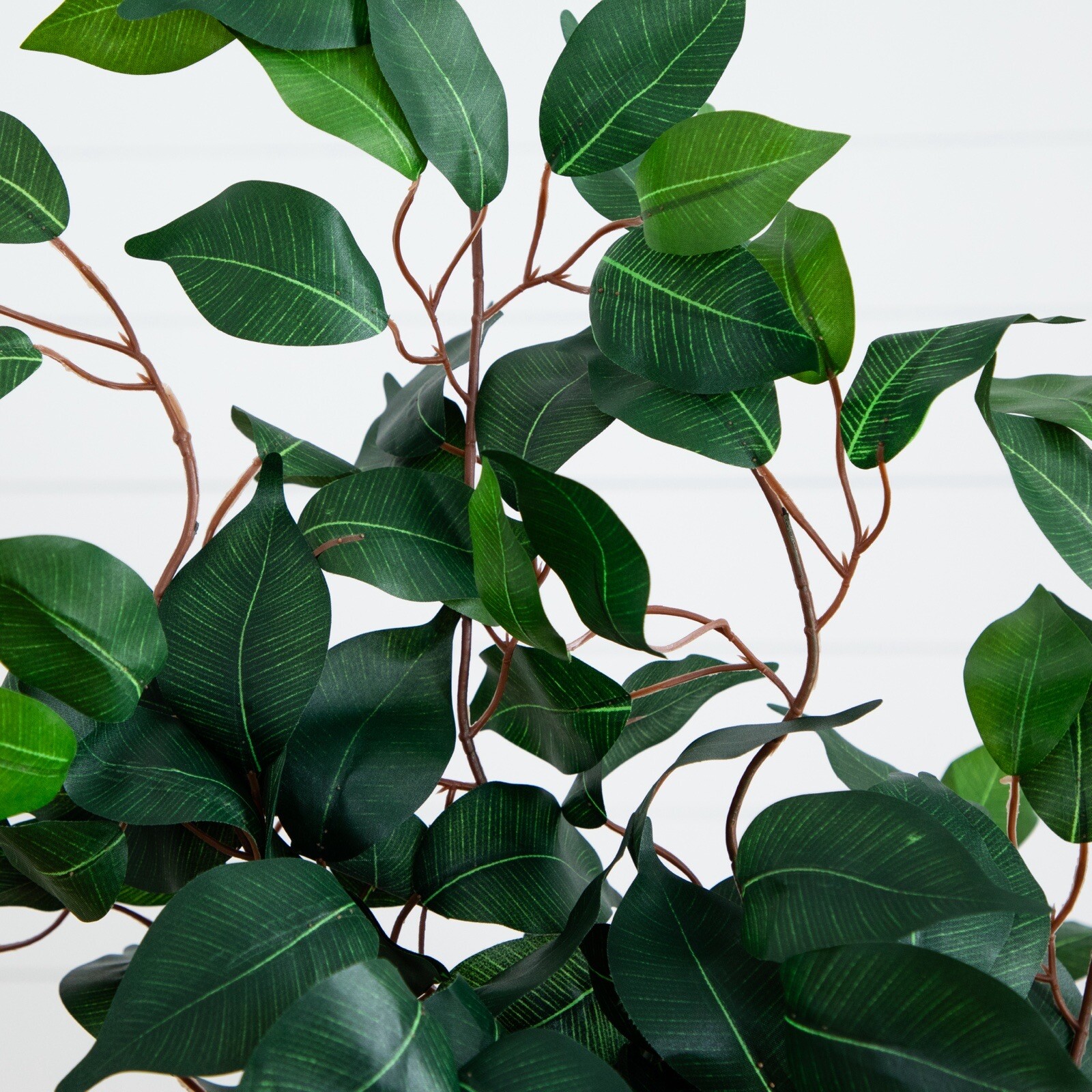 4’ Ficus Artificial Tree with Natural Trunks Home Decor. Retail $89